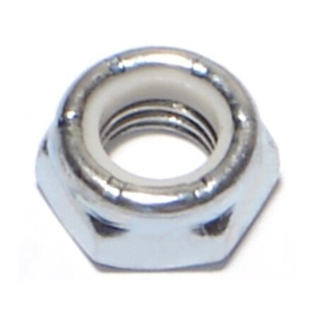 Midwest Fastener Nylon Insert Lock Nut, 5/16"-24, Steel, Grade 2, Zinc Plated, 10 PK 71892